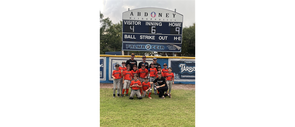 Congratulations to the Baseball Minor A Giants - Park Champs!