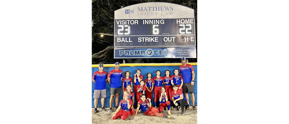 Congratulations to the Softball Minor A Mafia - Park Champs!