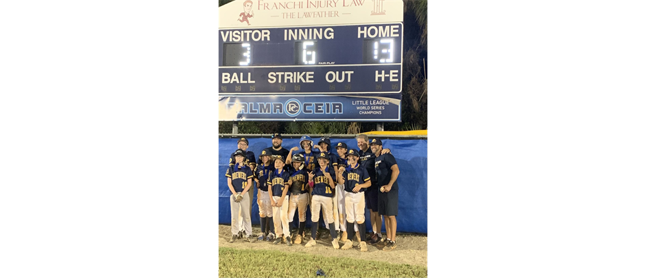 Congratulations to the 50/70 Brewers - Park Champs!
