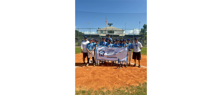 2025 Junior league baseball District 6 Champs!!